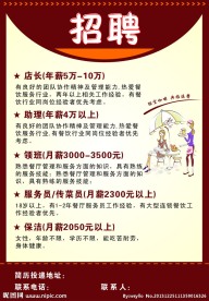 招聘海报