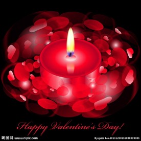 情人节蜡烛