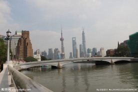 苏州河 远眺陆家嘴