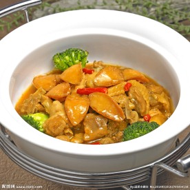 土鸡焖鲜鲍