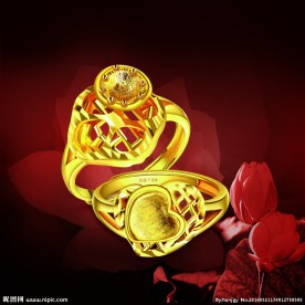黄金戒指海报灯箱片