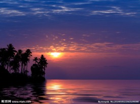 海上日落
