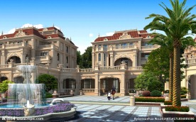 别墅建筑景观设计透视