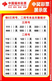 中奖彩票展示区