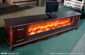 客厅电视柜壁炉视听柜
