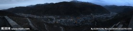 松潘古城夜景全景
