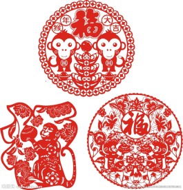 猴年剪纸