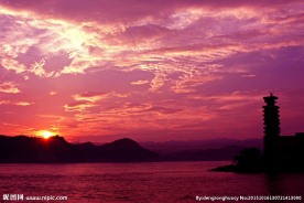 夕阳下的宜昌