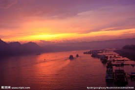 夕阳下的宜昌