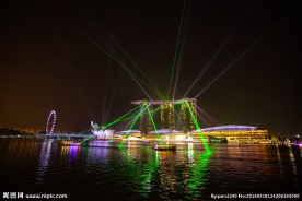 漂亮的新加坡夜景