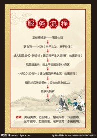 服务流程 能量浴