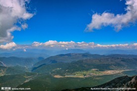丽江玉龙雪山俯视