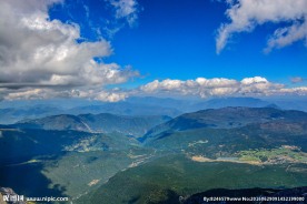 丽江玉龙雪山俯视