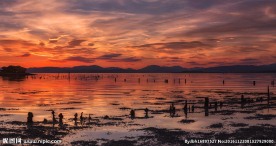 唯美黄昏海边