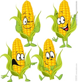 4款卡通玉米人物