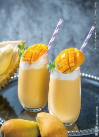 芒果榴莲冰沙 饮料