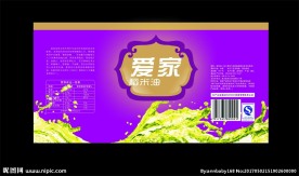 食用油瓶贴