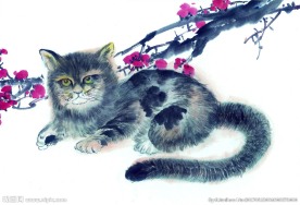 水墨猫咪