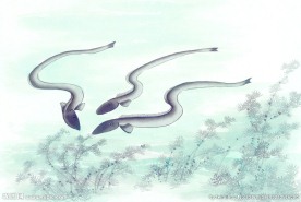 水墨画鱼