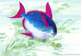 水墨画鱼