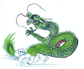 水墨画龙