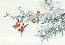 水墨画鸟