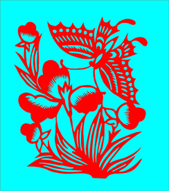 蝶恋花剪纸