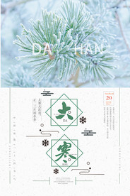 二十四节气大寒海报