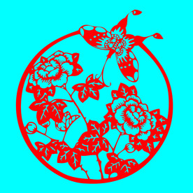 蝶恋花剪纸