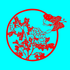 蝶恋花剪纸