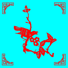鸟剪纸