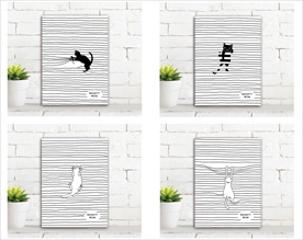 本子子封面  顽皮的喵