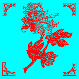 菊花剪纸