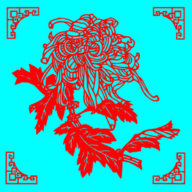 菊花剪纸
