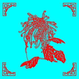 菊花剪纸