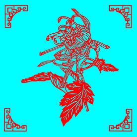 菊花剪纸