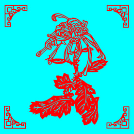 菊花剪纸