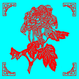菊花剪纸