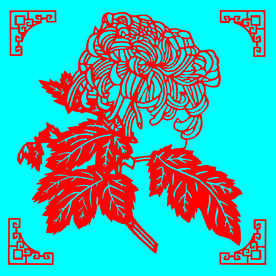 菊花剪纸