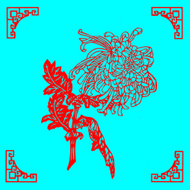 菊花剪纸