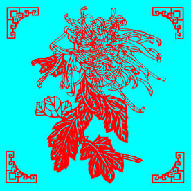 菊花剪纸