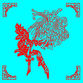 菊花剪纸