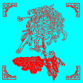 菊花剪纸