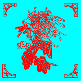菊花剪纸