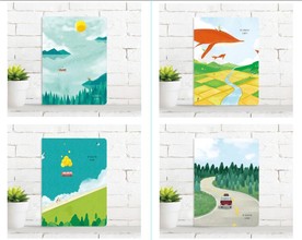 本子封面  美丽风景