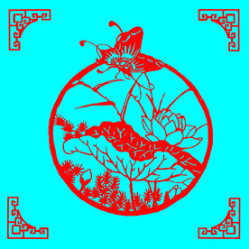 蝶恋花剪纸