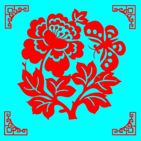 蝶恋花剪纸