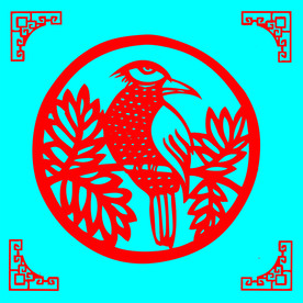 鸟剪纸