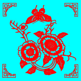 蝶恋花剪纸