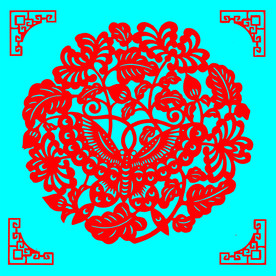蝶恋花剪纸